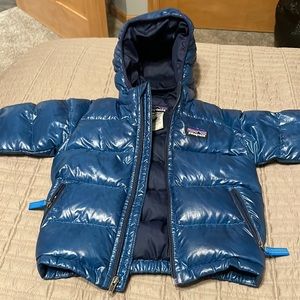 Patagonia down jacket.  12 months